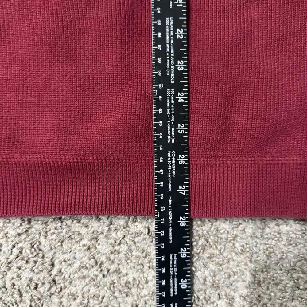 Eddie Bauer Sweater Crew Neck Pullover Knit Sweater Men's Extra Large Red - Picture 5 of 6